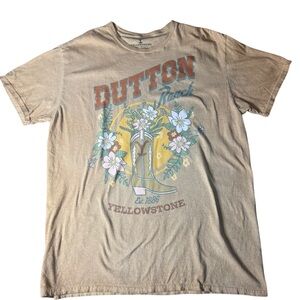 Yellowstone Dutton Ranch Tan t-shirt XL